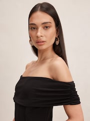 Forever New Ania Ruched Bardot Neck Maxi Dress - Bild 3 von 4