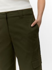 VERO MODA Green Wide Leg Cargo Trousers - Image 2 of 5
