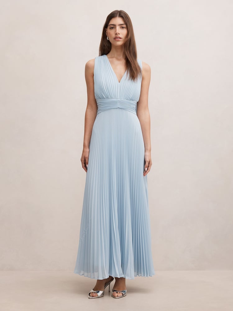 Forever New Leia Pleated Cape Maxi Dress - Bild 1 von 4