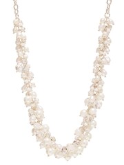Mood Silver Plated Pearl And Bead Cluster Necklace - Image 1 of 2