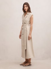 Robe trench-coat midi sans manches Elsa de Forever New - Image 4 sur 4