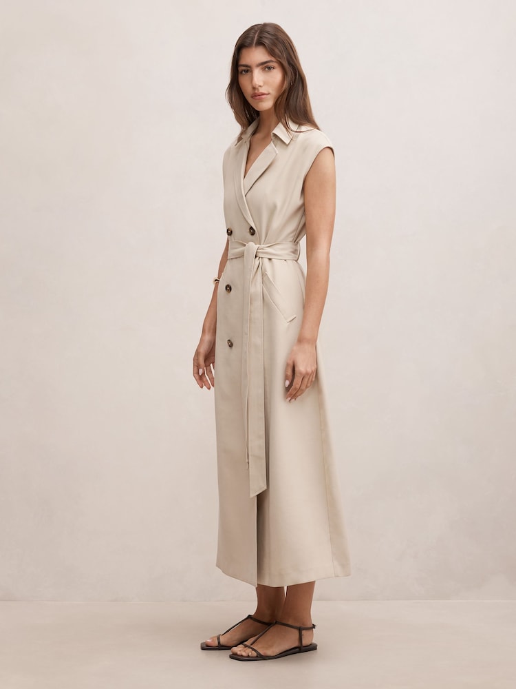 Robe trench-coat midi sans manches Elsa de Forever New - Image 4 sur 4 Robe trench-coat midi sans manches Elsa de Forever New - Image 4 sur 4