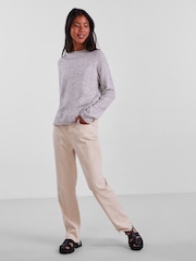 PIECES Grey Cosy Long Sleeve Jumper - Image 2 of 4