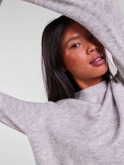 PIECES Grey Cosy Long Sleeve Jumper - Image 4 of 4