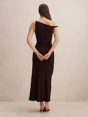 Forever New Brown Vicky Asymmetric Jersey Maxi Dress - Image 2 of 4