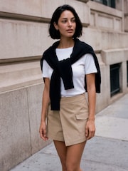 VERO MODA Natural Cargo Skort - Image 1 of 7
