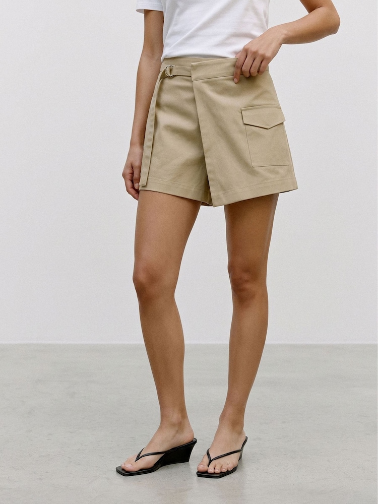 VERO MODA Natural Cargo Skort - Image 2 of 7 VERO MODA Natural Cargo Skort - Image 2 of 7
