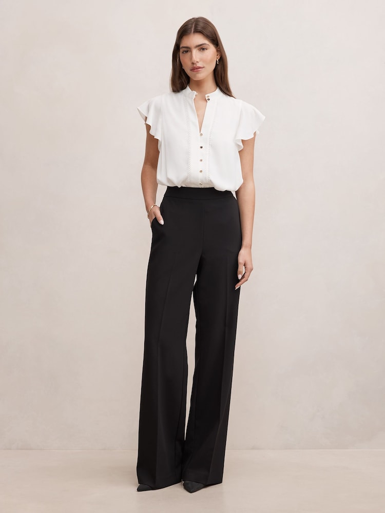 Forever New White Jennie Trim Detail Blouse - Image 5 of 5 Forever New White Jennie Trim Detail Blouse - Image 5 of 5