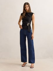 Forever New Black Serena Hardware Detail Top - Image 5 of 5