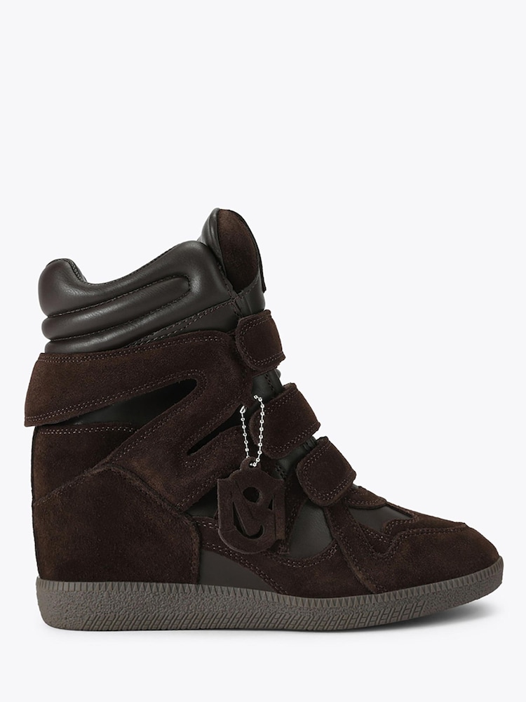 Steve Madden Brown Mavis Suede Trainers - Image 1 of 4