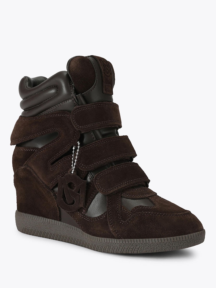 Steve Madden Brown Mavis Suede Trainers - Image 2 of 4