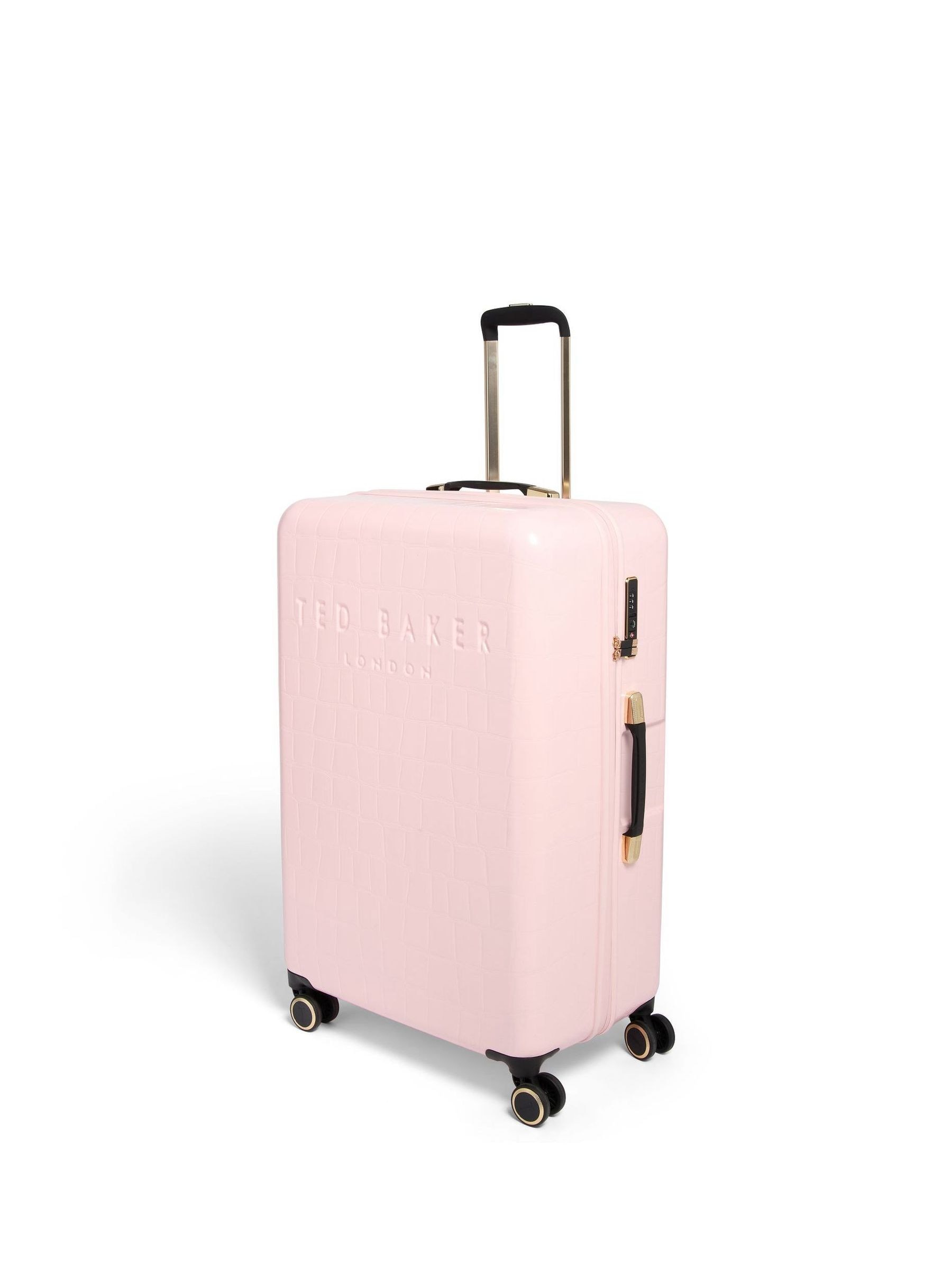 Buy Ted Baker Pink Icon Case Croc Large Suitcase from Next USA