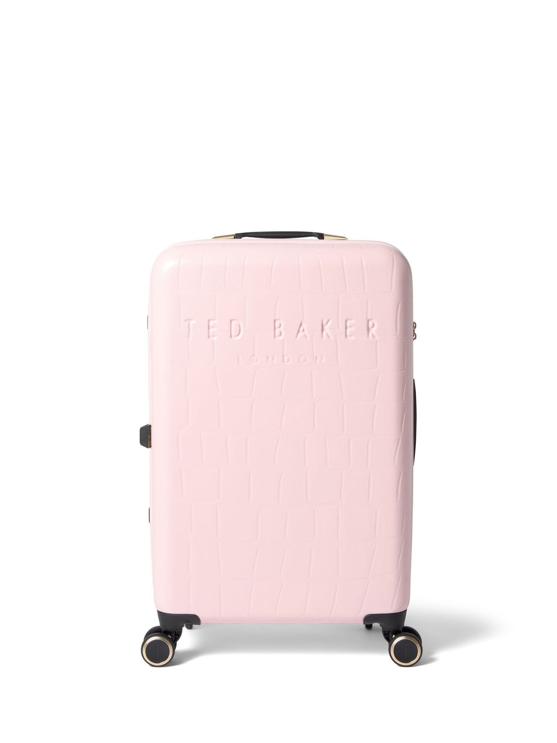 Buy Ted Baker Pink Icon Case Croc Medium Suitcase from Next USA