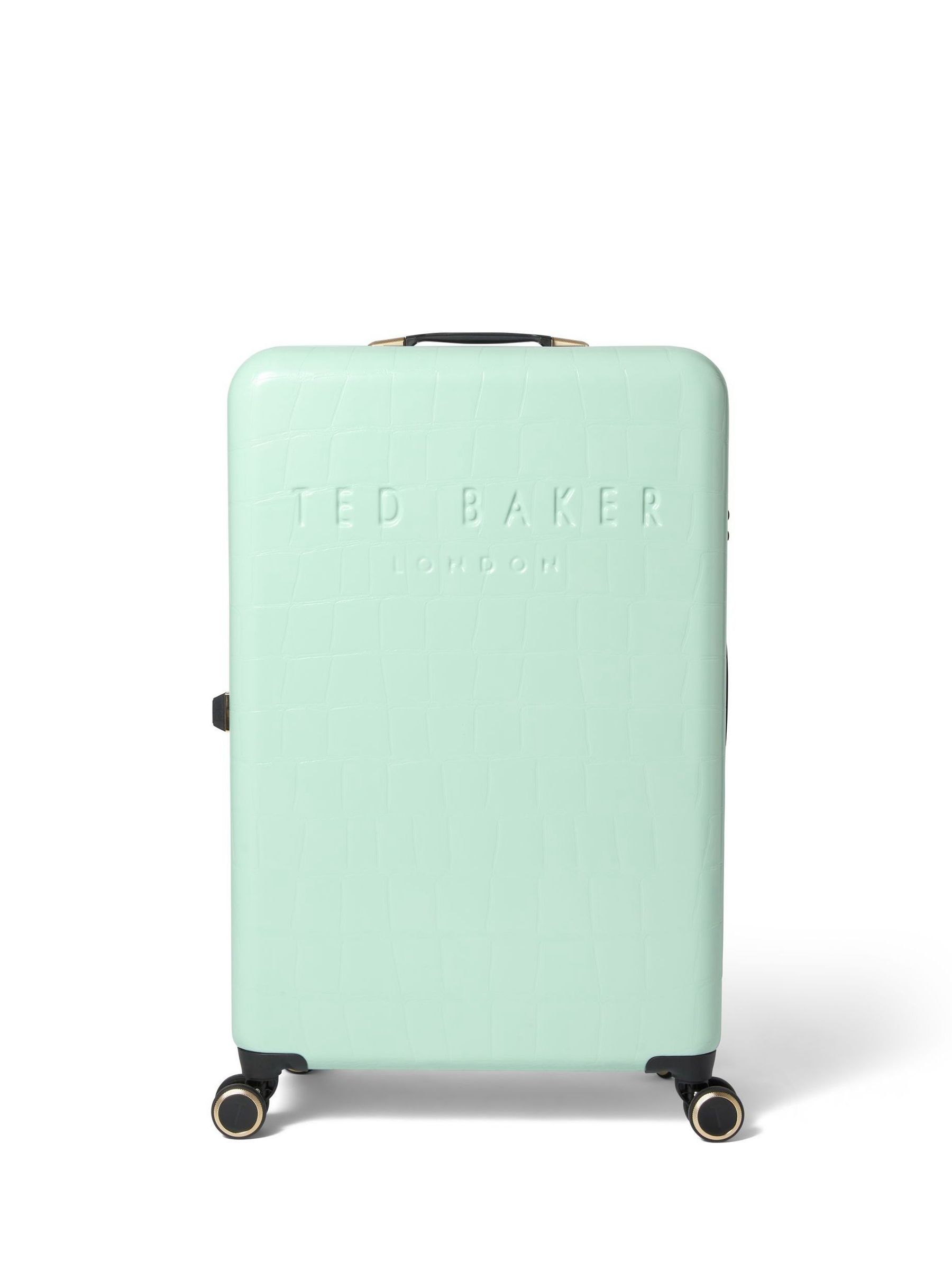 Buy Ted Baker Mint Green Icon Case Croc Large Suitcase from Next USA