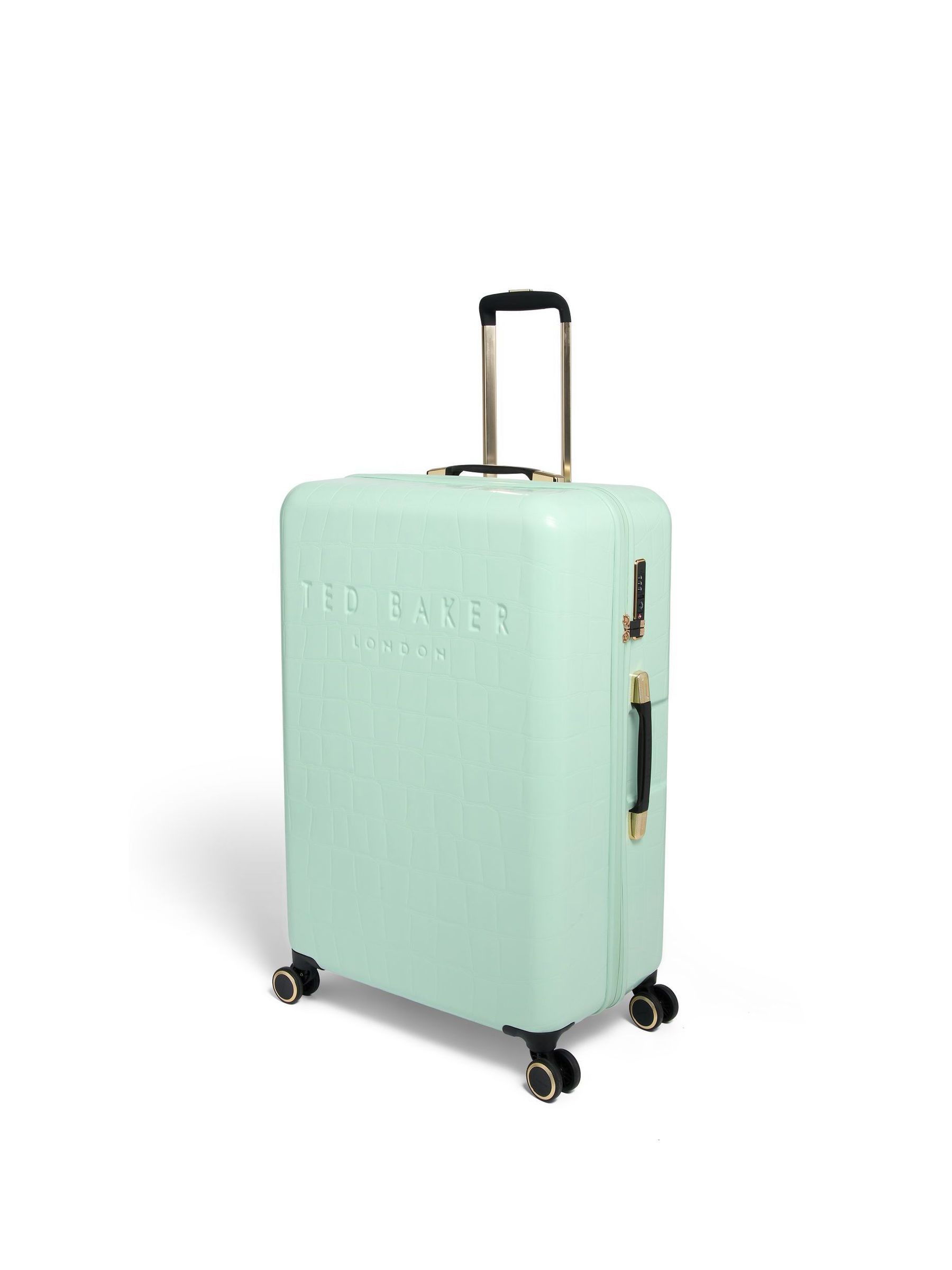 Buy Ted Baker Mint Green Icon Case Croc Large Suitcase from Next USA