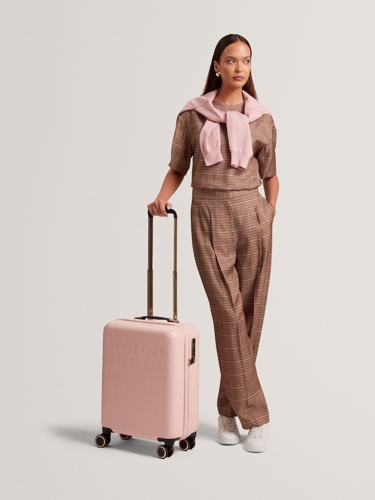 Ted Baker Pink Icon Croc Cabin Case - Image 8 of 8 Ted Baker Pink Icon Croc Cabin Case - Image 8 of 8