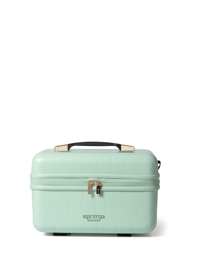 Ted Baker Mint Green Icon Croc Vanity Case - Image 1 of 5
