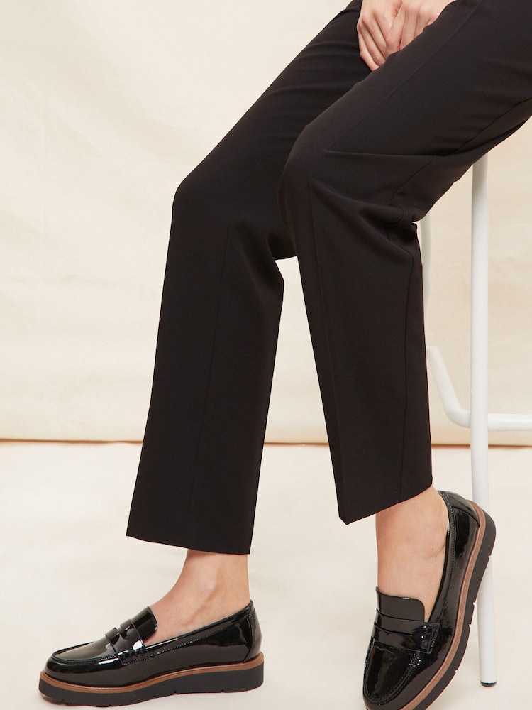 Friends Like These Black Patent Regular Fit Wedge Platform Comfort Loafer - Image 4 of 4