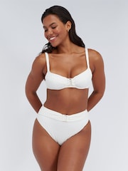 Boux Avenue White High Waist Riad Bikini Bottoms - Image 3 of 5