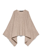 VERO MODA Brown Knitted Poncho - Image 5 of 5