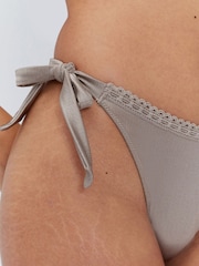 Boux Avenue Ibiza Broderie Tie Side Bikini Bottoms - 画像 5 / 5