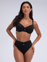 Boux Avenue Black High Waist Riad Bikini Bottoms - Image 3 of 4