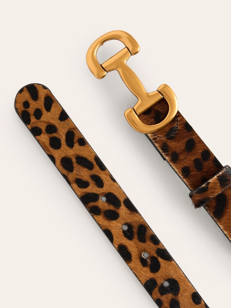 Boden Brown Snaffle-Trim Leather Belt - Image 2 of 2