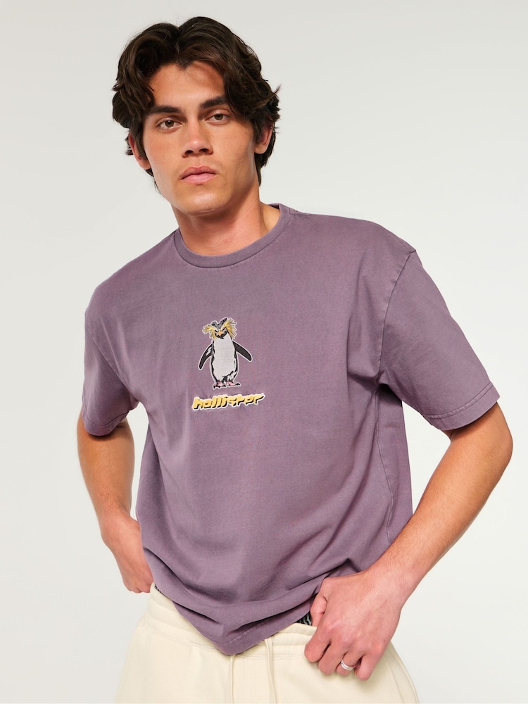 Hollister Pink Y2K Logo T-Shirt - Image 1 of 4 Hollister Pink Y2K Logo T-Shirt - Image 1 of 4