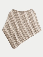 Hollister Brown Aysm Stripe Poncho - Image 4 of 4