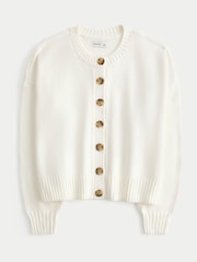 화이트 - Hollister 크루넥 가디건 - 4의 이미지 4