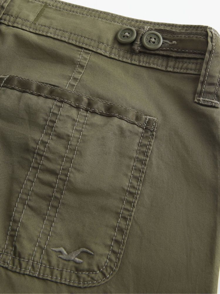Hollister Green Adjustable Baggy Trousers - Image 2 of 2 Hollister Green Adjustable Baggy Trousers - Image 2 of 2