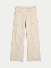 Hollister White Adjustable Baggy Trousers - Image 1 of 2