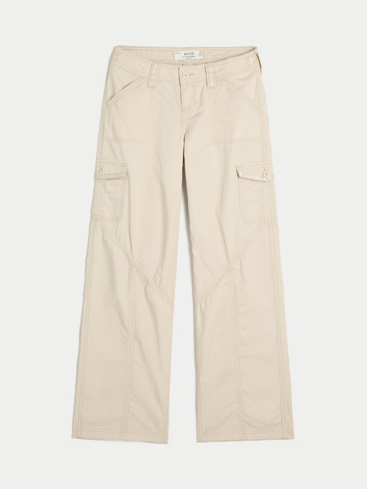 Hollister White Adjustable Baggy Trousers - Image 1 of 2