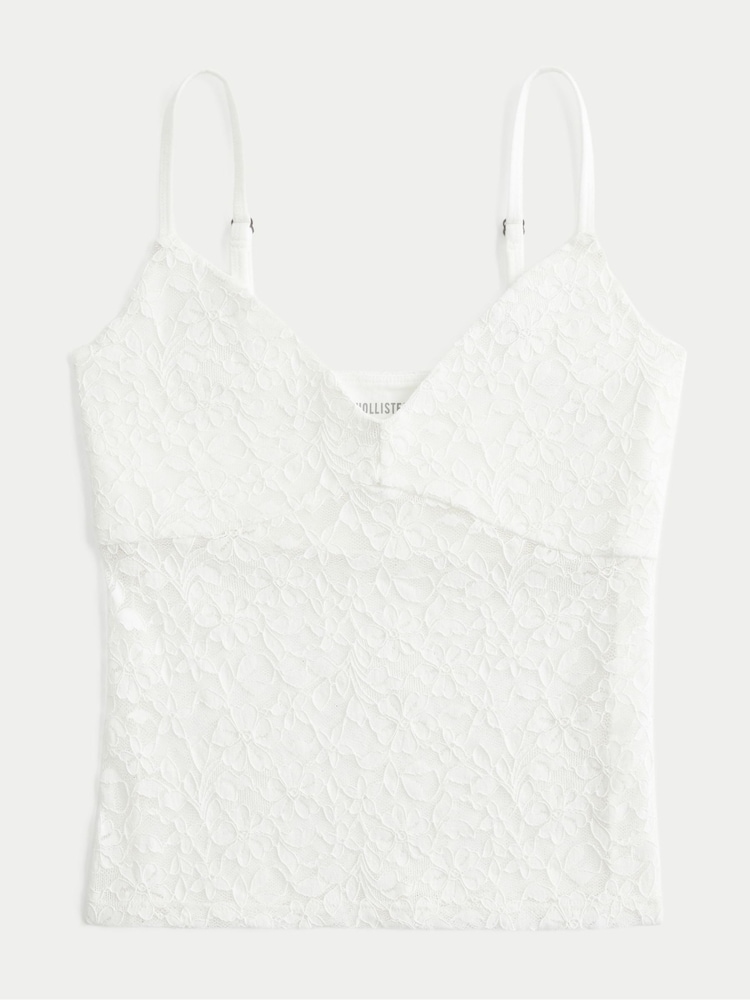 Hollister White Lace Cami Top - Image 3 of 3