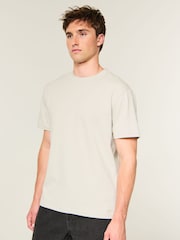 Hollister Light Cream Relaxed Everyday T-Shirt - Image 1 of 5