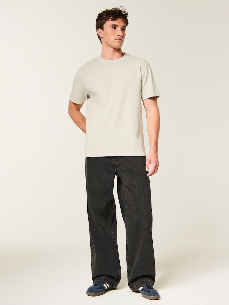 Hollister Light Cream Relaxed Everyday T-Shirt - Image 2 of 5