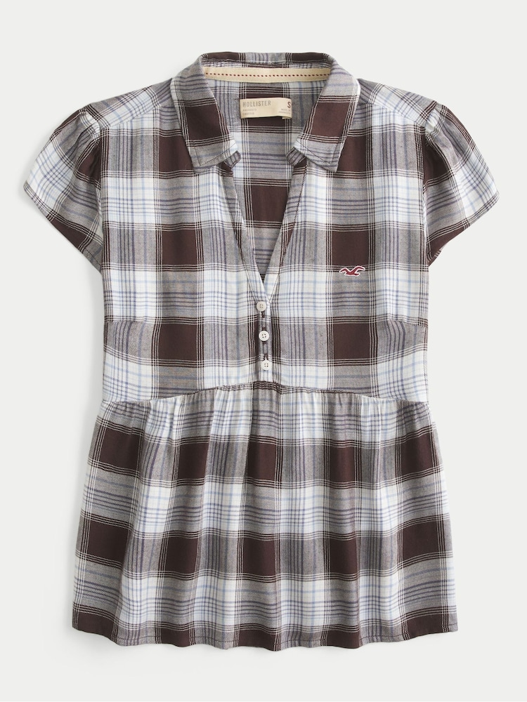 חום - Hollister חולצת בייבידול - תמונה 2 מתוך 2 חום - Hollister חולצת בייבידול - תמונה 2 מתוך 2