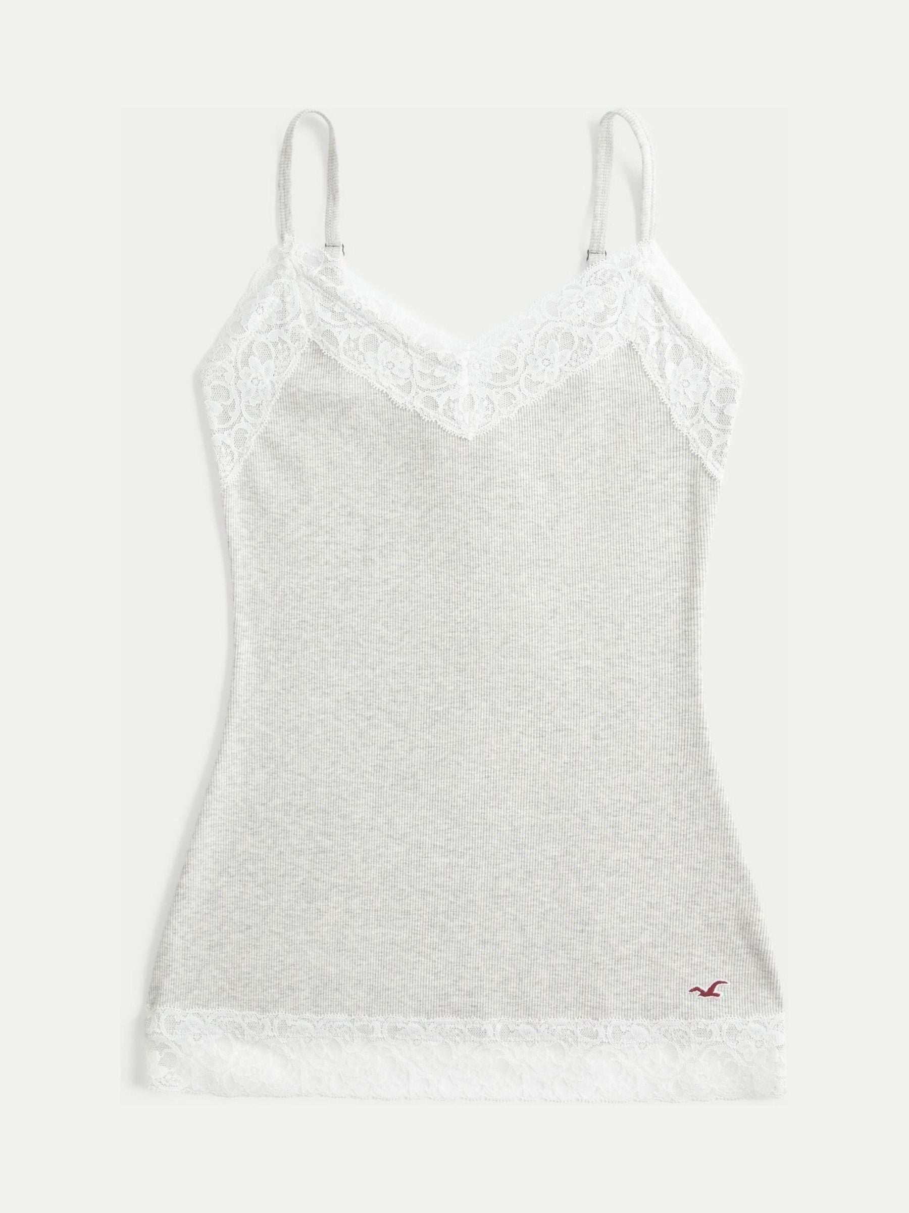 Buy Hollister Grey Lace Cami Top from Next USA