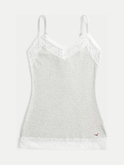 Hollister Grey Lace Cami Top - Image 3 of 3