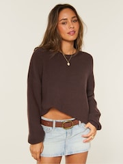 Hollister Brown Jumper - Image 1 of 3