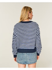 Hollister Blue Crew Cardigan - Image 2 of 3
