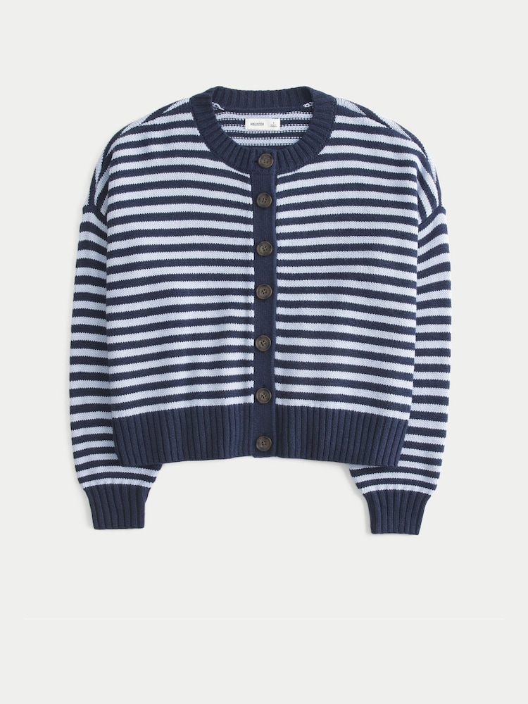 Hollister Blue Crew Cardigan - Image 3 of 3 Hollister Blue Crew Cardigan - Image 3 of 3