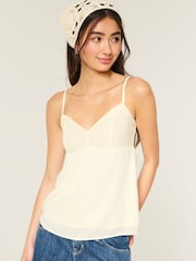 Hollister White Lace Cami Top - Image 1 of 4