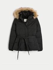 Hollister Black Longline Puffer Jacket - Image 6 of 6