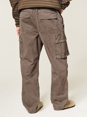Hollister Brown Baggy Cargo Trousers - Image 3 of 5