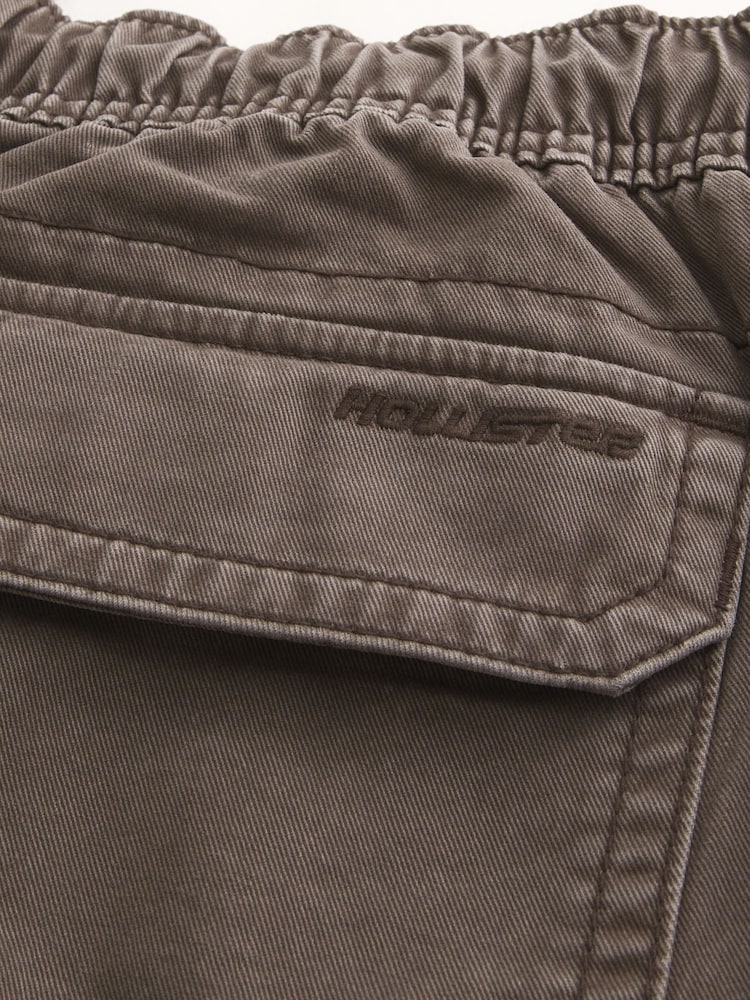 Hollister Brown Baggy Cargo Trousers - Image 5 of 5