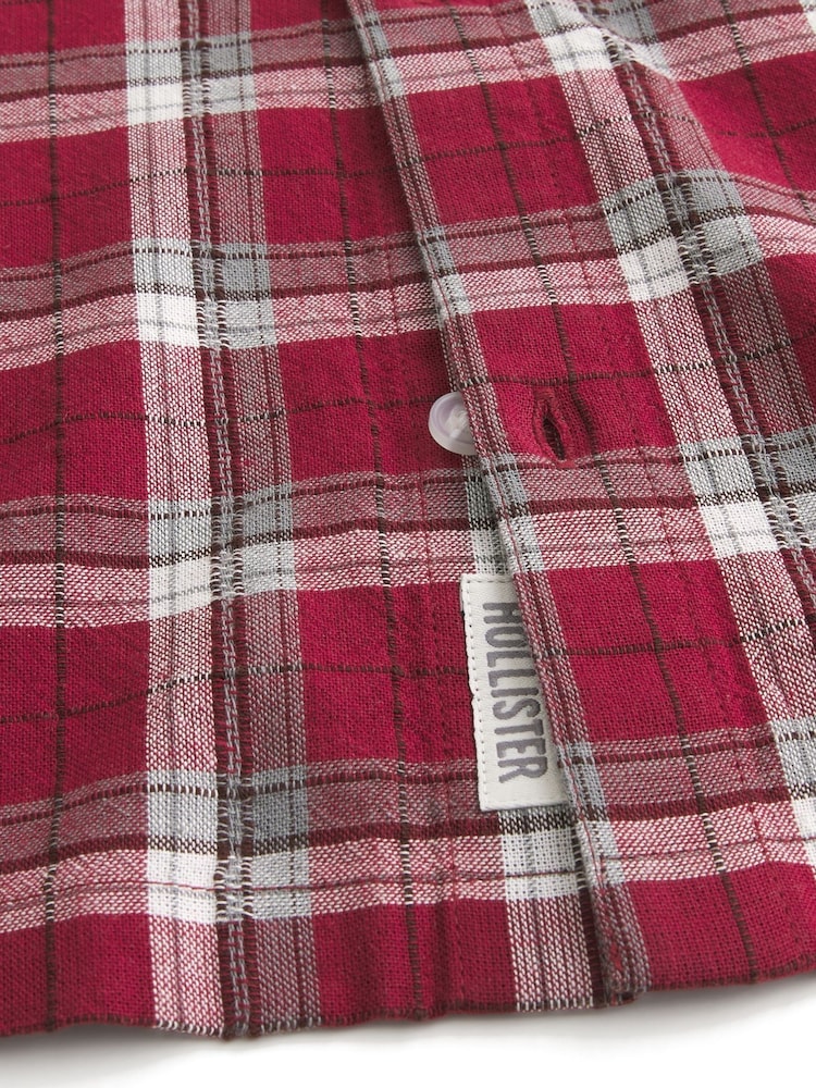 Hollister Red Short Sleeve Shirt - Image 2 of 2