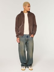 Hollister Brown Slim Hoodie - Image 2 of 4