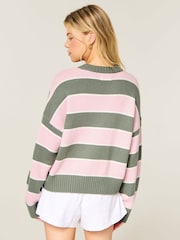 Hollister Pink Easy Throw On Jumper - Image 3 of 4