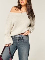 Kremas - Hollister Slouch Jumper - 1 paveikslėlis iš 2